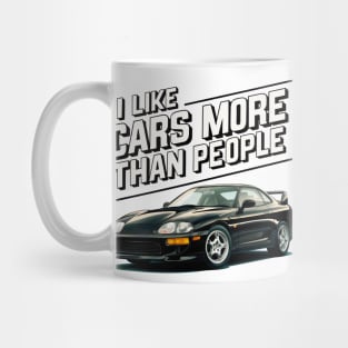 I like cars more than people Humorous Auto Enthusiast tee Mug